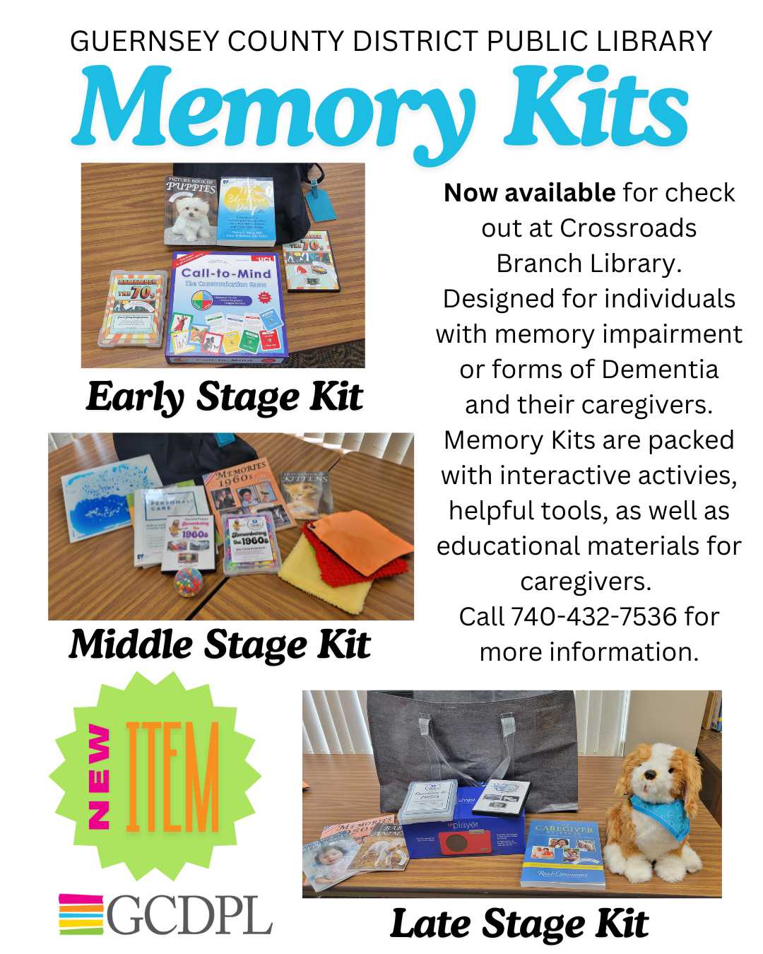 Memory Kits | Guernsey County District Public Library